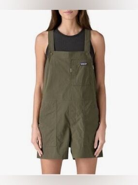 Patagonia Olive Green Short Overalls